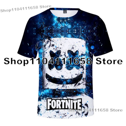 Banana Peely T-shirt Women's Tee Kids Fortnite T-Shirt 3D Printed Men's Battle Royale Game Summer Tops Birthday Gifts