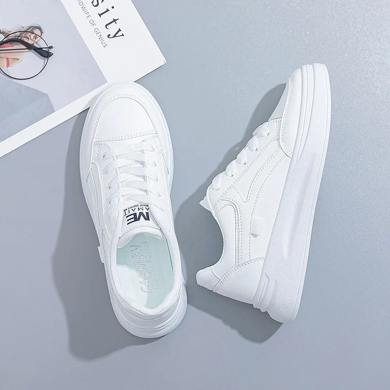 Baskets pour femmes, chaussures de sport tendance, chaussures confortables et décontractées, baskets à lacets pour femmes, Tenis Feminino