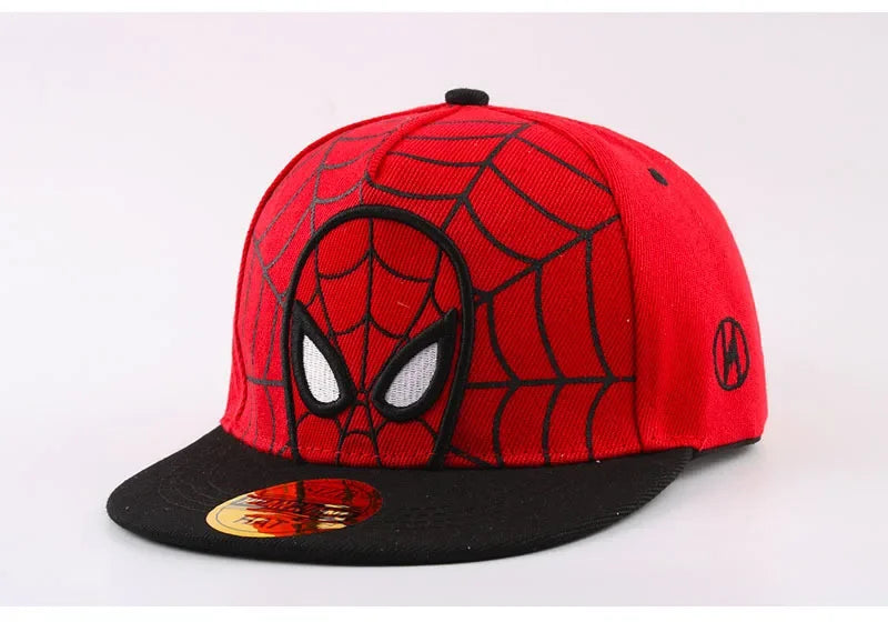 *2026 HotAnime Cartoon Spiderman Hats for Kids Toddler  Baseball Cap Spring Snapback Hip Hop Adjustable Caps