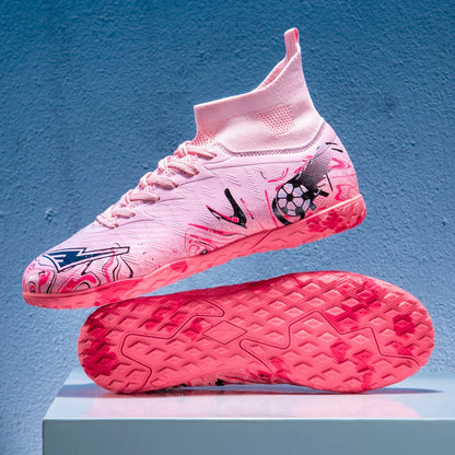 Nouvelles chaussures de football professionnelles pour hommes, chaussures de football antidérapantes, unisexes, respirantes, chaussures de futsal, nouvelles chaussures à crampons, livraison directe, ultralégères