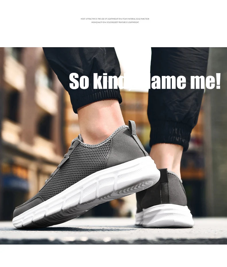 Pánské letní tenisky, ležérní běžecké boty, prodyšné boty na chůzi, síťované, lehké sportovní boty, pohodlné módní boty, Zapatillas