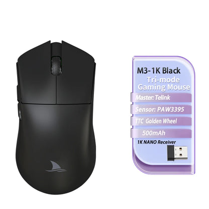 Motospeed Darmoshark M3 V2 Double 8K Gaming Mouse Bluetooth Wireless 26K DPI PAW3395 Sensor Macro Game Mouse For Laptop PC