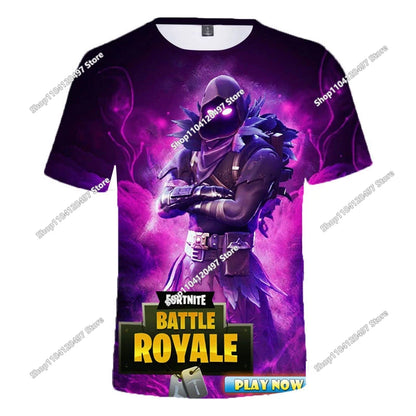 Halloween Peely 3D majica za dječake i djevojčice, božićna Fortnite majica, Battle Royale streetwear za djecu, Victory Game muška majica, odjeća