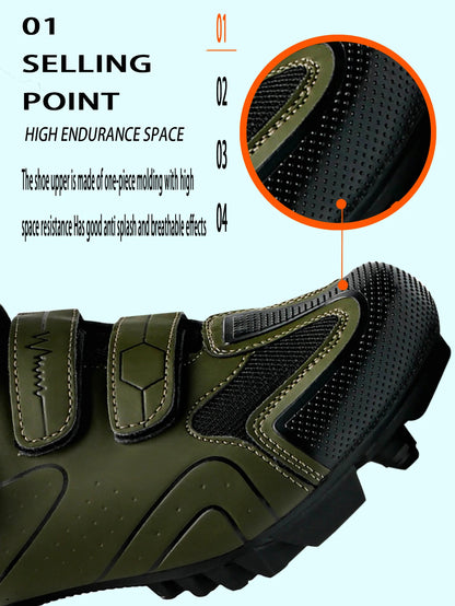 Neutral MTB Cycling Shoes, Compatible With Pelaton Road Cycling Shoes, Men's Cycling Sports Shoes, Reflective Strip Design