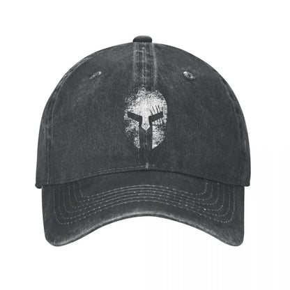Spartan Sparta Warrior Baseball Cap Retro Distressed   for Men Women Running Golf Adjustable Fit Hats Cap