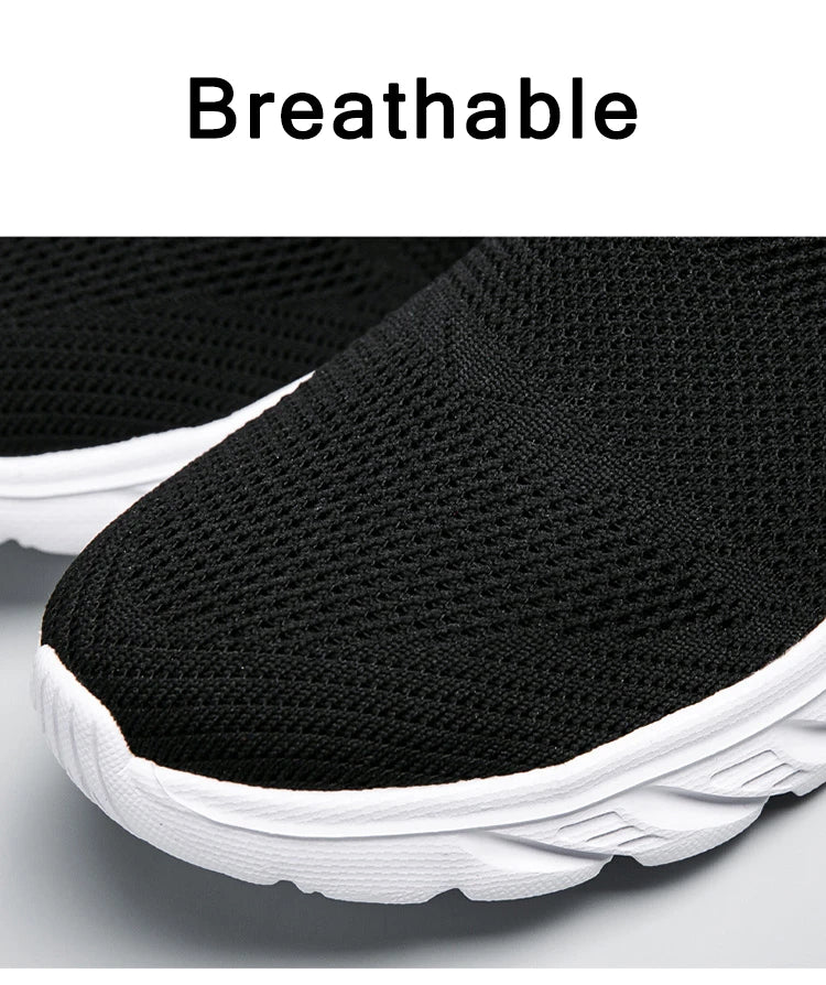 Breathable Men Casual Shoes Slip on Male Vulcanized Shoes Lightweight Men's Casual Sneakers Soft Anti-slip Flats Outdoor Loafers