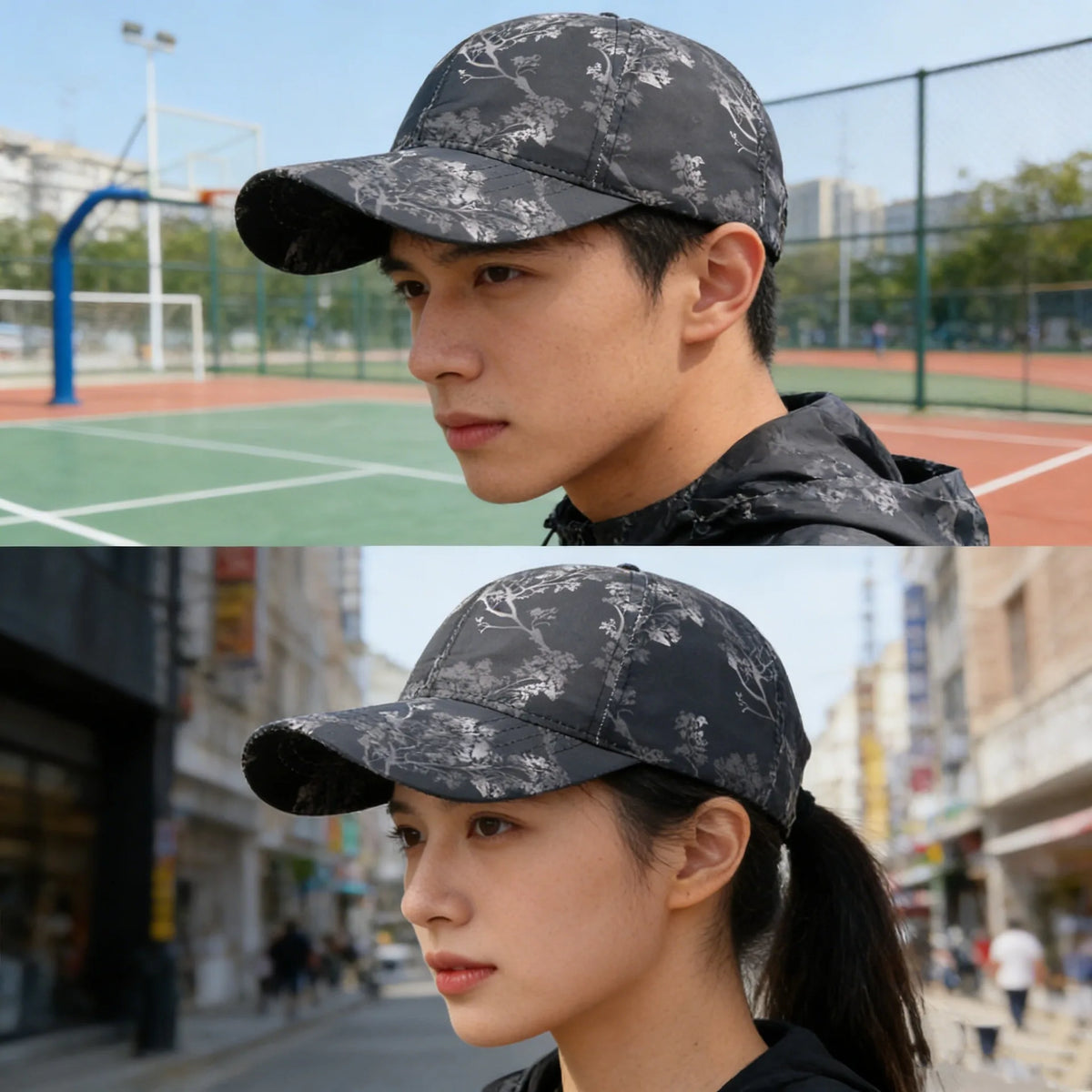 Șapcă de baseball unisex „Summer Graffiti Light Board” – pălărie de protecție solară pentru exterior, șapcă sport de modă, șapcă casual cu cozoroc în formă de cioc de rață