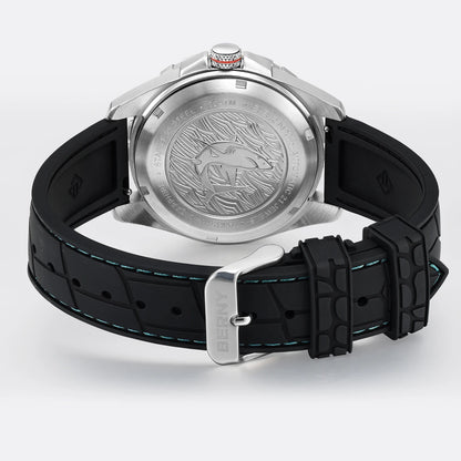 BERNY Automatic Diver Watch for Men Frosted Dial MIYOTA 8215 316L Supper Luminous Sapphire AR Fluororubber Men's Diving Watches