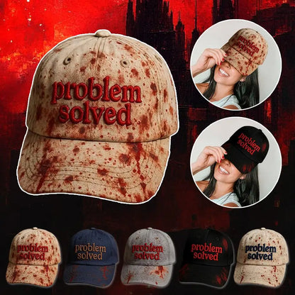 Halloween Theme Embroidery Problem Solved Bloody Hat Horror Baseball Suitable For Halloween Party Cosplay Props Gifts