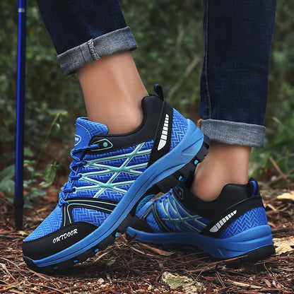 Chaussures de randonnée en maille pour hommes, souliers de voyage respirants, imperméables, pour plein air, chasse, pêche, montagne, équitation, sport
