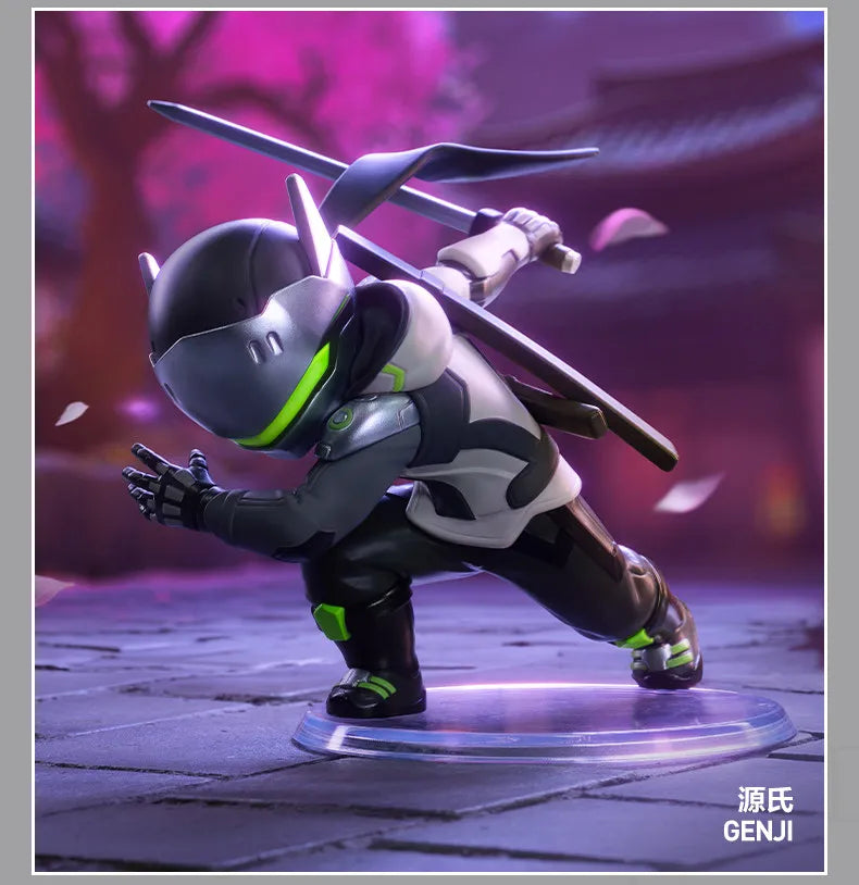 POP MART Overwatch Play of The Game Series Caixa Surpresa Mystery Box Brinquedos Kawaii Ornamentos Figuras Decoração de Casa Bonecas Modelo de Secretária