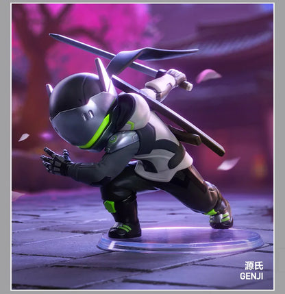 POP MART Overwatch Play of The Game Series Caixa Surpresa Mystery Box Brinquedos Kawaii Ornamentos Figuras Decoração de Casa Bonecas Modelo de Secretária