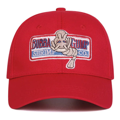 Fashion Design hat 1994 BUBBA GUMP SHRIMP Baseball cap men women Sport hats Summer Cap Embroidered casual Hat Forrest Gump caps