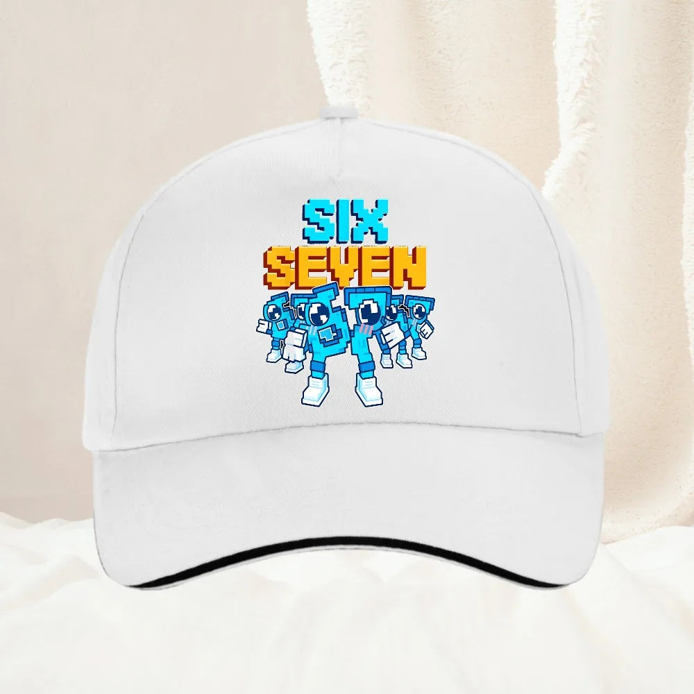 Meme 67 Six Seven 6 7 Italian Brainrot Baseball Cap Men Trucker Hat Spring Casual Outdoor Gym Sun Visor Snapback Cap