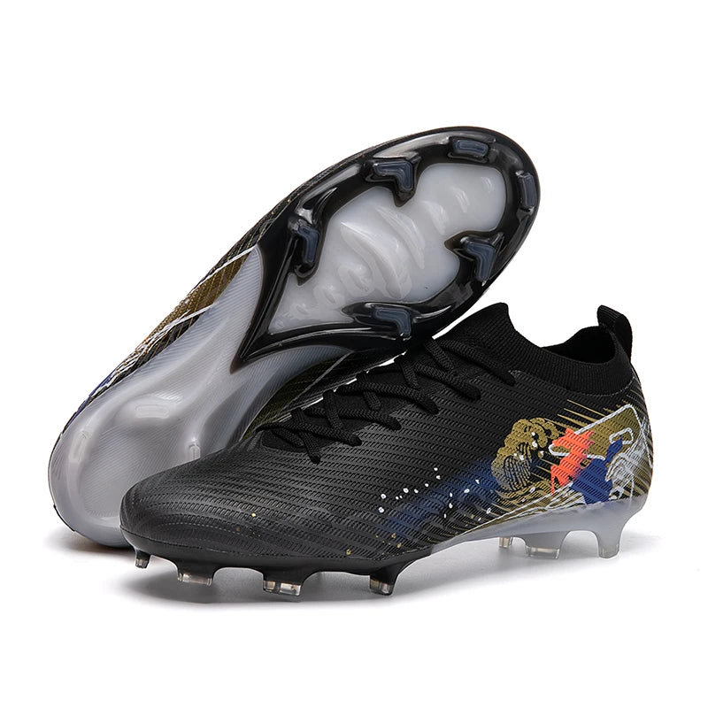 Nuovi scarpini da calcio da uomo, tacchetti FG antiscivolo per allenamento, scarpe da calcio con tacchetti lunghi, da partita, ultraleggeri, per outdoor, dropshipping