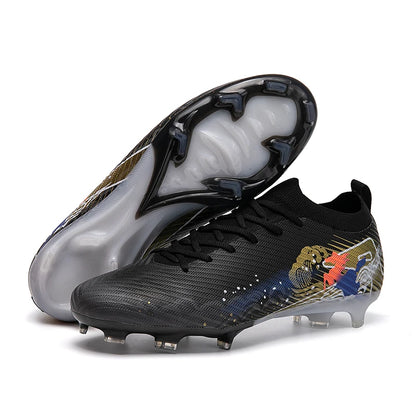 Nouvelles chaussures de football pour hommes, chaussures d'entraînement, chaussures de football à crampons longs, crampons de football ultralégers FG antidérapants pour l'extérieur, livraison directe