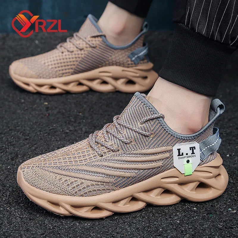 YRZL muške sportske crne tenisice za trčanje i jogging, ležerne outdoor tenisice od prozračne mrežice, ženske lagane crne tenisice za tenis s amortizacijom κρα κρα