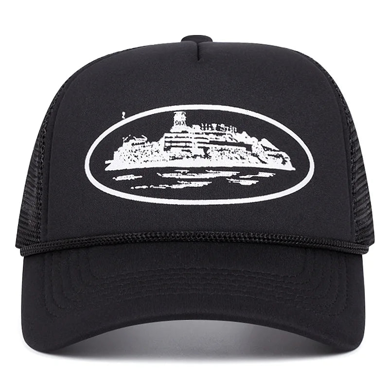 New Letter Embroidery Baseball Hats New Unisex Hip Hop Breathable Personal Sunshade Mesh Versatile Street Fashion Trucker Caps