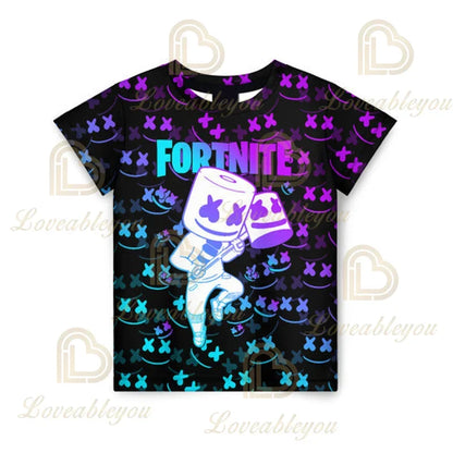 Battle Royale majica Fortnite T-shirt Victory Cartoon topovi za tinejdžere, dječja odjeća Hero Game Fortress Night 3D za dječake i djevojčice
