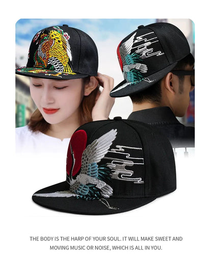 Bonés de Basebol com Bordado de Padrão China Chic, Respiráveis, Novos, Unissexo, Estilo Étnico, com Pala, Versáteis, Proteção Solar, Moda Hip Hop