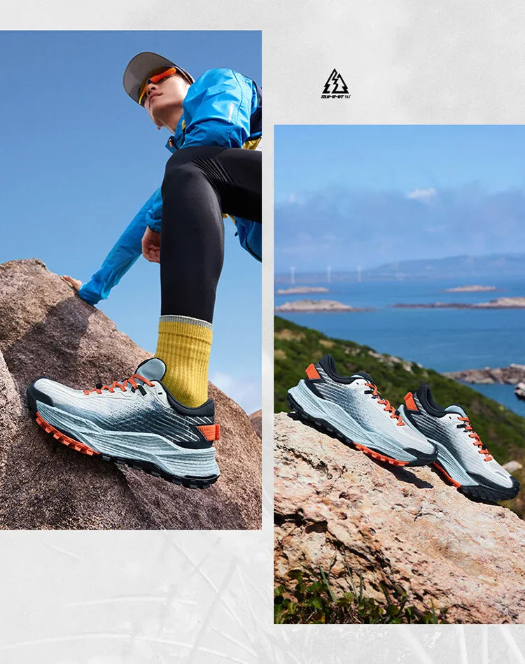 361 Degrees WUXIA 2.0 – Leichter, weicher, luftiger Sneaker mit federnder Dämpfung und rutschfester Sohle für Outdoor- und Wanderaktivitäten, vielseitig einsetzbar, Herren 672542201
