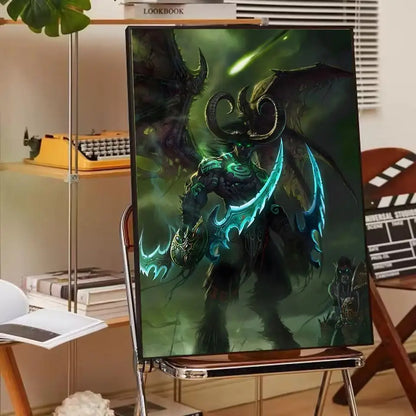 ANIME W-World Of W-Warcraft Wow Poster Paper Print Home Living Room Bedroom Entrance Bar Cafe Art Painting Decoration