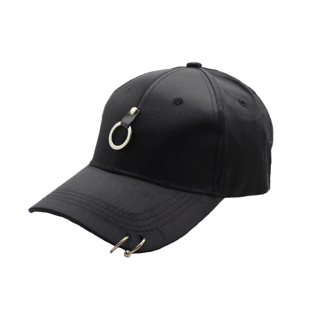 Kobiety Mężczyźni Hip Hop K-pop Czapka baseballowa typu snapback Jednolita kolorystyka z pierścieniem Sport Taniec Podróże Miłośnik Czapka dla taty Czapki Streetwear Regulowana