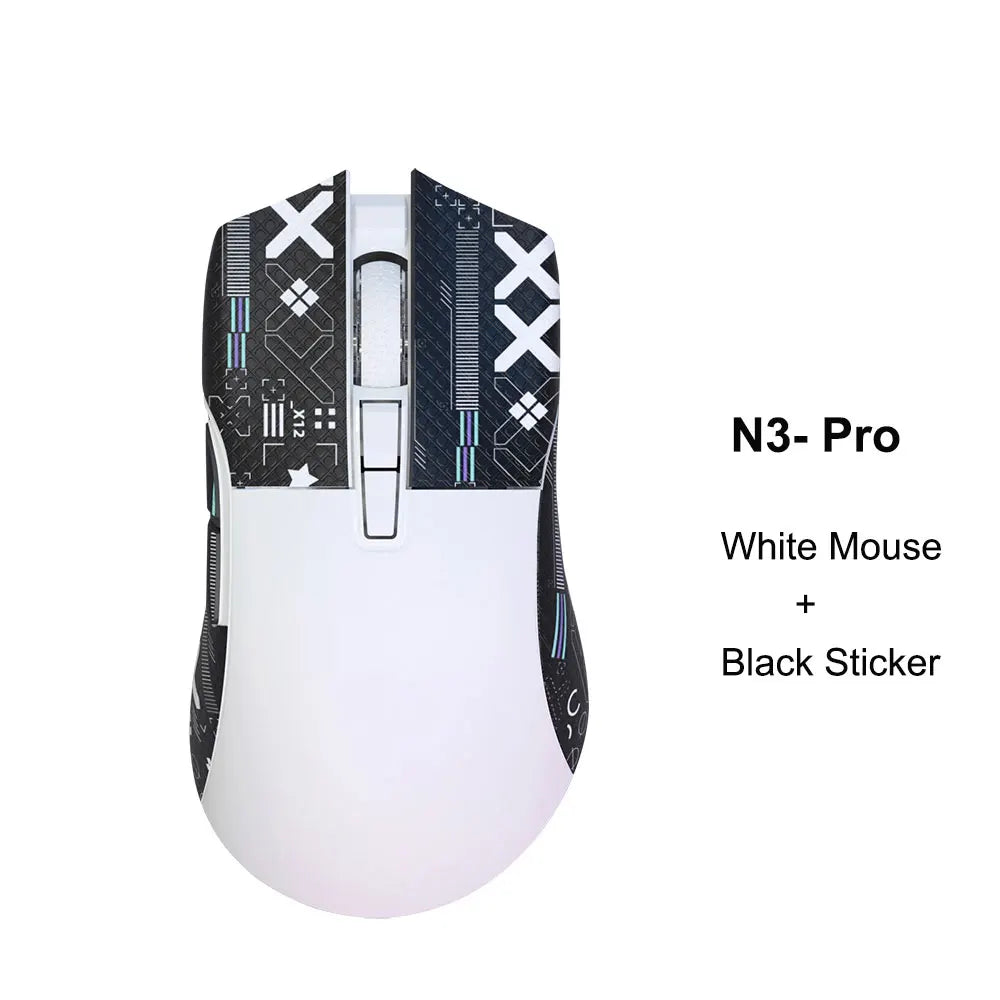 Motospeed Darmoshark N3 Pro Bluetooth vezeték nélküli gamer egér, dupla 8K, hárommódú, újratölthető, PAW3395, 64g, ergonomikus gamer egér