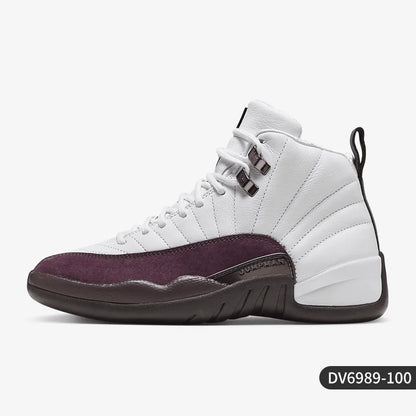Nike Genuine Air Jordan 12 Unisex Mid-Top Casual Shoes DV6989-100