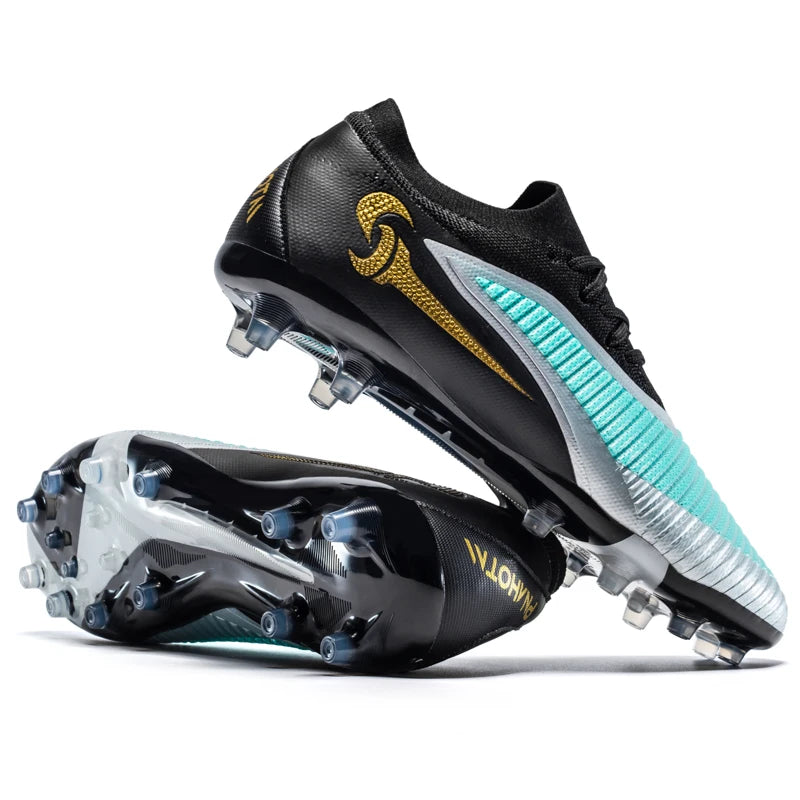 Nouvelles chaussures de football pour hommes, ultralégères, pour l'entraînement en extérieur, livraison directe, chaussures de foot à crampons longs FG antidérapantes