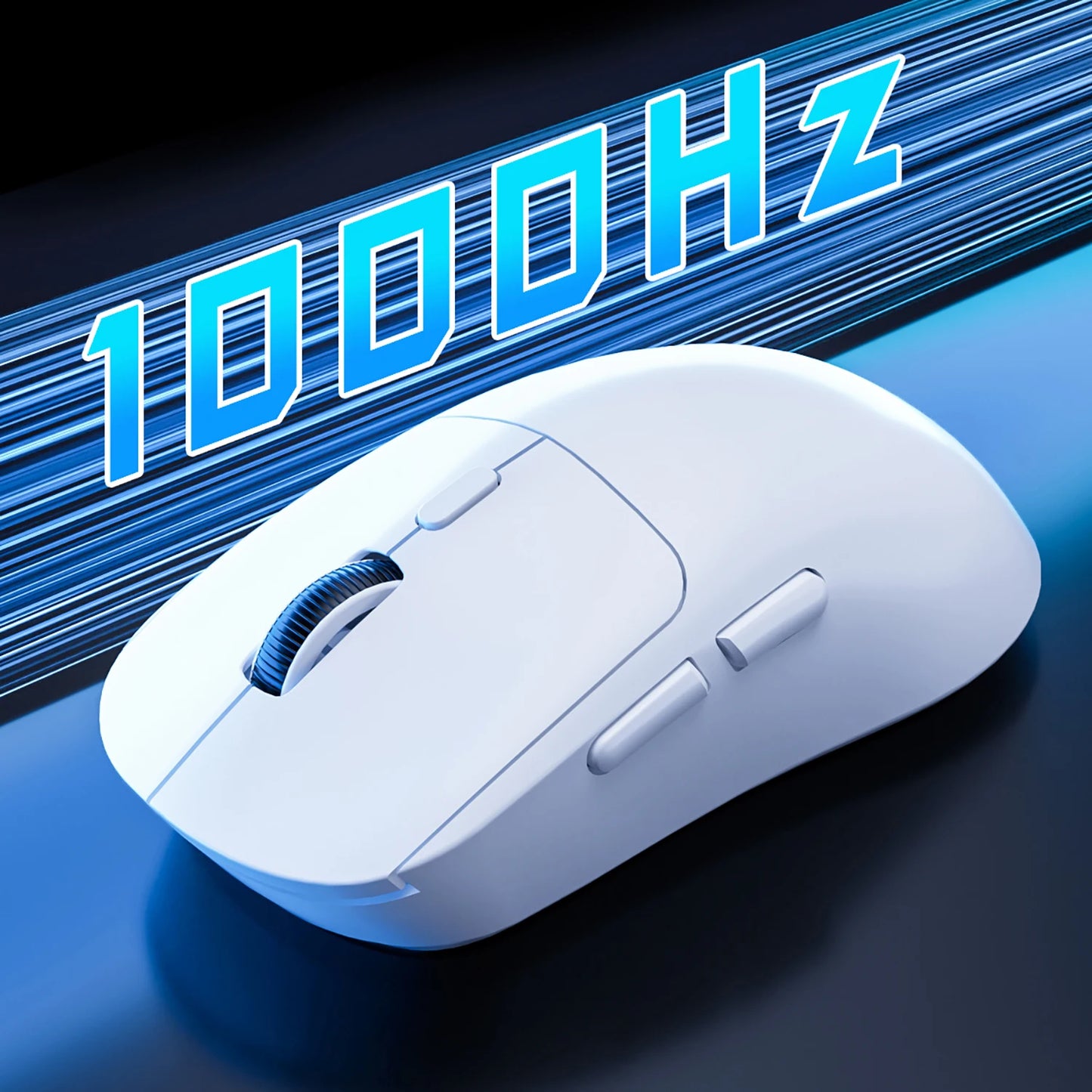 Gamingmus Bluetooth-mus uppladdningsbar gamermus PAW3395 lätt ergonomisk trådlös mus för esport