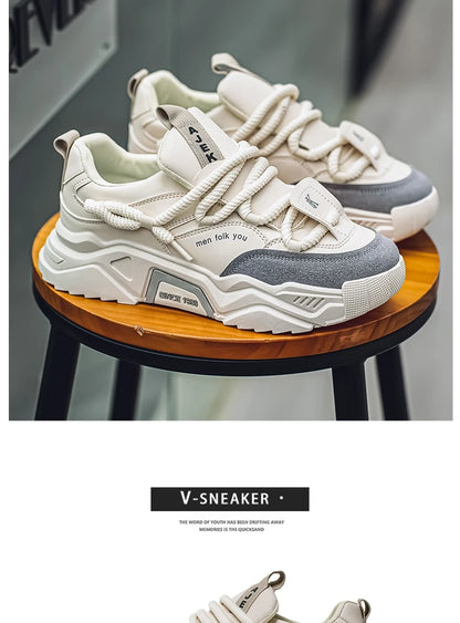Sneakers casual da uomo - Moda primaverile - Scarpe da skateboard basse e versatili per uomo, adatte agli sport all'aria aperta