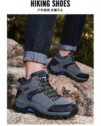 Scarponi da trekking impermeabili per uomo e donna, per primavera e autunno, resistenti all’usura, per sport di montagna e caccia