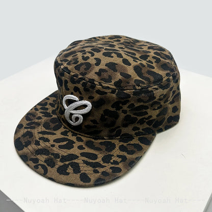 New Men Women Retro Letters Thousand Bird Leopard Print Baseball Hats Sunshade Flat Top Versatile Personal Peaked Caps Fashion