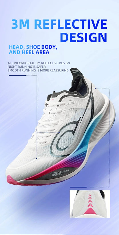 QIAODAN Feiying PB3 Enhanced Edition Professional Marathon Carbon Board futócipő férfi sportcipő QDB023251299T