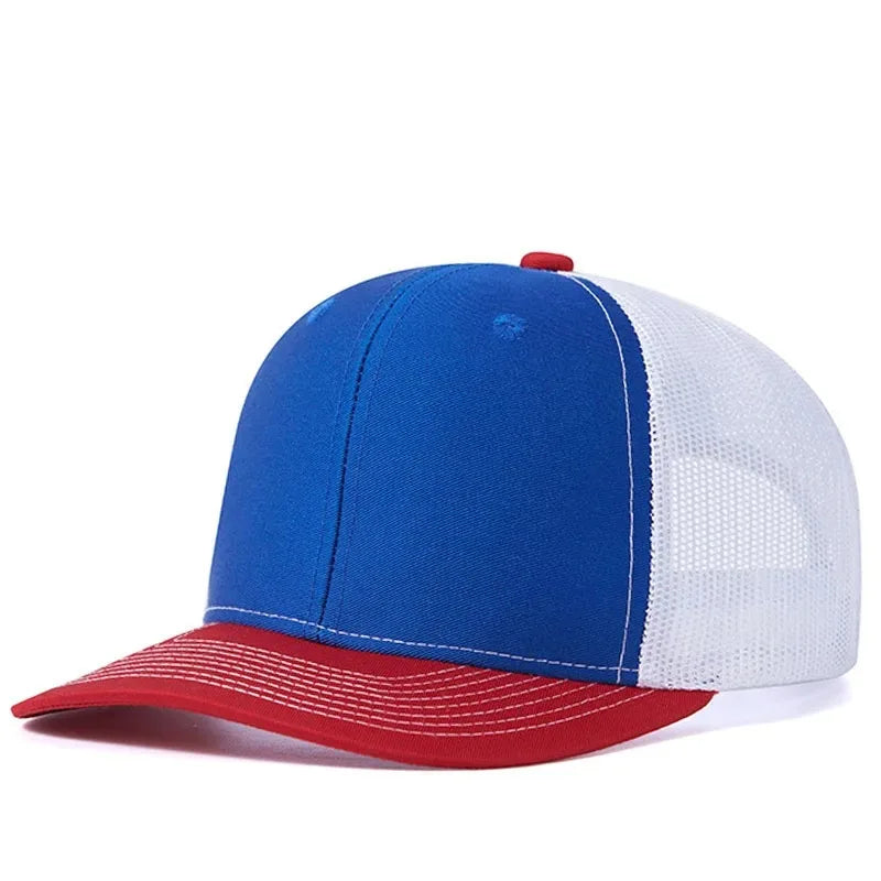 Unisex kepurė su šiek tiek išlenktu kraštu, „Trucker“ stiliaus, vyrams ir moterims, kasdienė, lauko, kvėpuojanti vasarinė kepurė