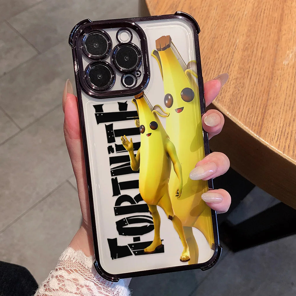 Hot Fortnites Game Plating Phone Case For iPhone 17 17e 16e 16 15 14 13 12 11 Pro Max X XR XSMax 7 8 Mini Air Plus Anti-Fall