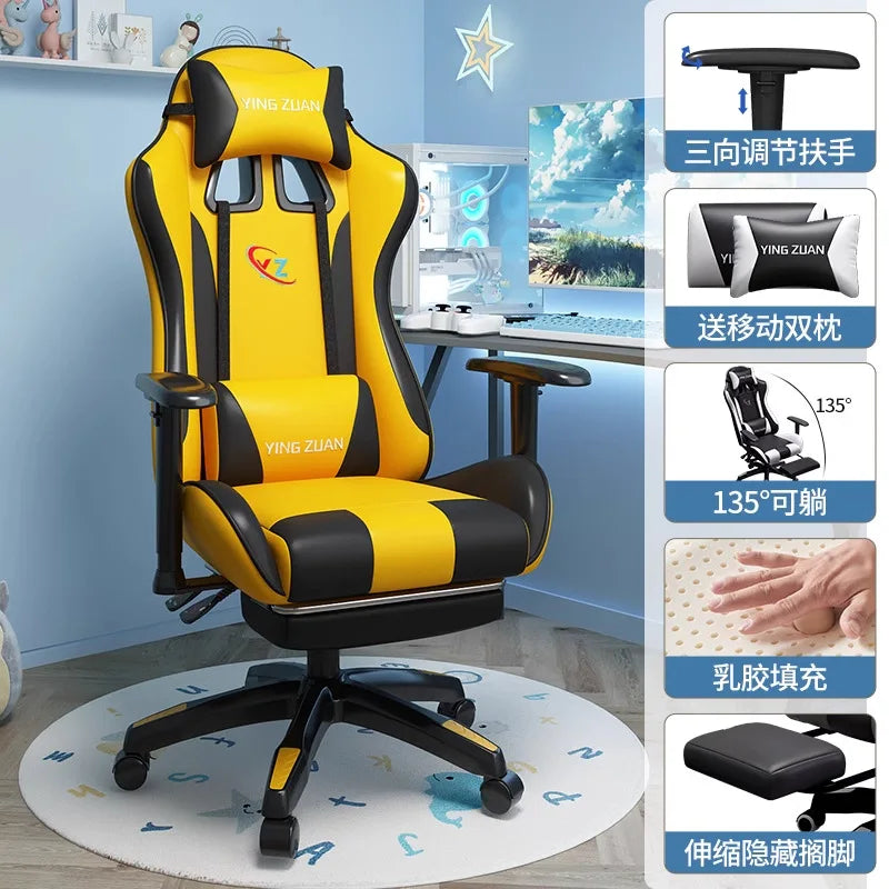 Gaming stolica Računalna stolica Udobno podesivo sjedalo za opuštanje Game LIVE Za studentski dom i kućnu upotrebu Ergonomski dizajn za dugotrajno sjedenje