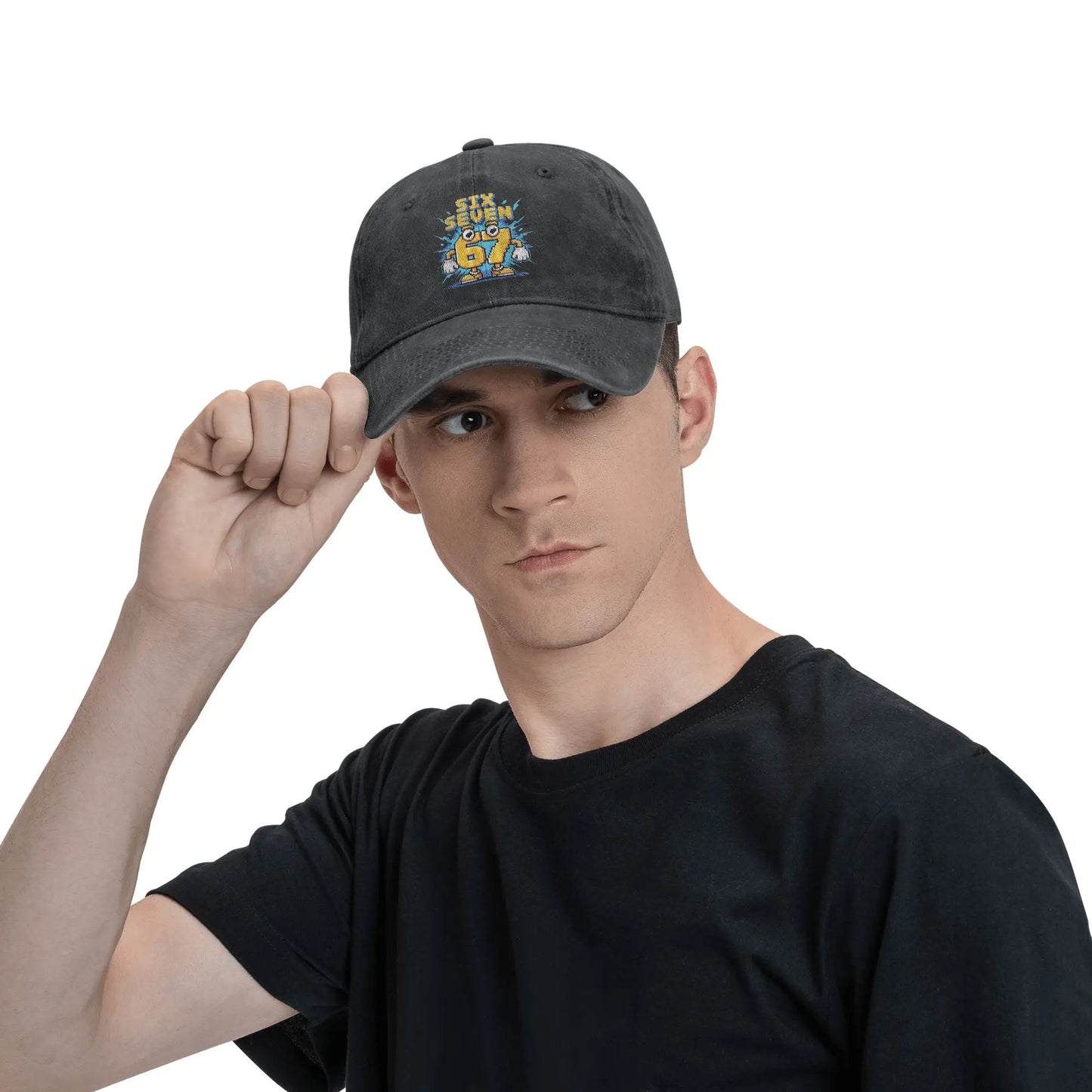 67 Meme Brainrot Six Seven Kids Gaming Gen Alpha Sun Baseball Cap Casual Men Trucker Hat Wholesale Design Outdoor Snapback Cap