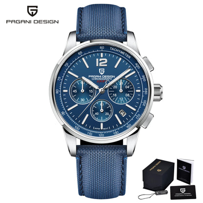 Pagani Design VK63 Fashion Men's Quartz Watches 41MM Top Sapphire Waterproof Sport 10 Bar Watch for men reloj hombre