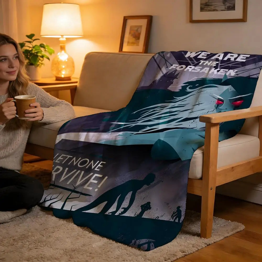 Throw High-Density Short Plush Blanket For Sofa Nap Air-Conditioned Room Soft Skin-Friendly World Of Warcraft