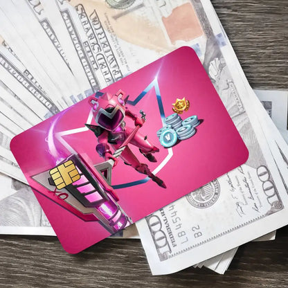 Pegatinas de tarjeta de juego Cuddle Team Leader Fortnite para tarjeta bancaria, película protectora impermeable adhesiva, regalo sorpresa