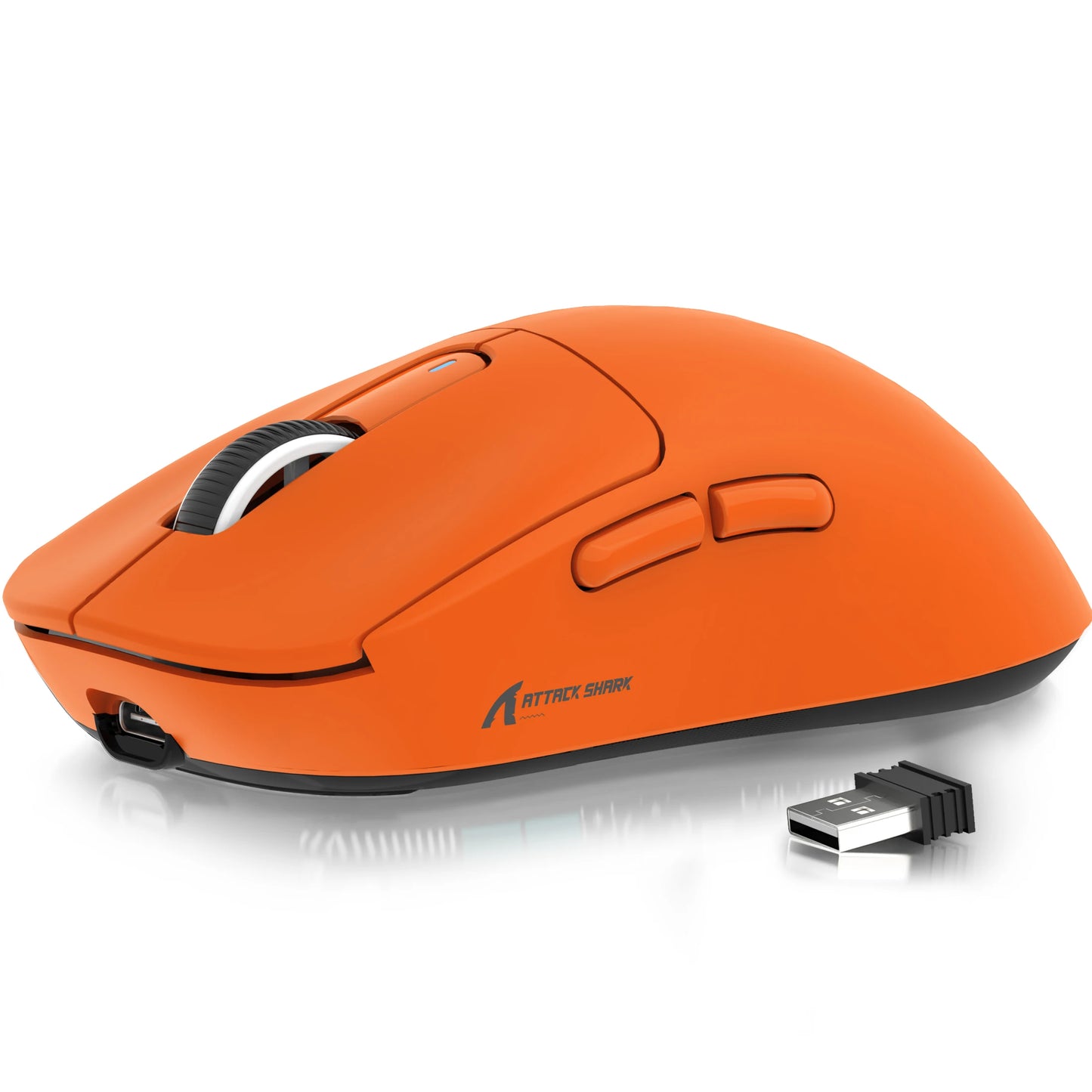 ATTACK SHARK X3 brezžična igralna miška, senzor PixArt PAW3395, 26K DPI, ultralahka 49g, tri-način 2.4G/Bluetooth/žično, za PC/MAC