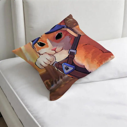 Jetpack Cat O-Overwatch navlaka za ukrasni kvadratni jastuk, mekana dekorativna presvlaka za kauč i krevet u domu