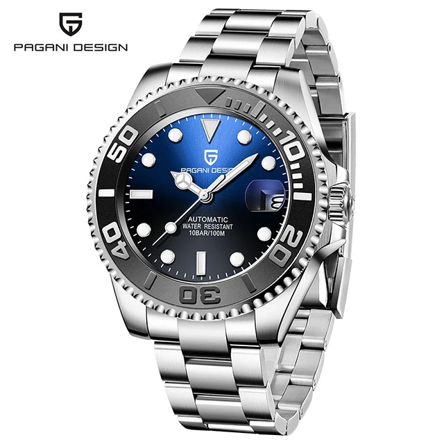 PAGANI DESIGN V2 Japan Mov't 40MM Luxury Men Mechanical Watch Sapphire Glass Ceramic Bezel Automatic Diving Watches for Men