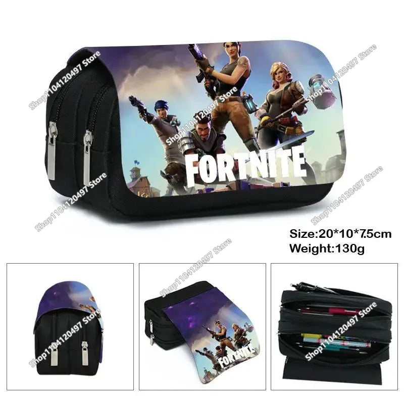 Carteras Fortnites para niños, monedero Anime Fortress Night, tarjetero de dibujos animados, bolso corto de cuero, cartera plegable de moda, regalo para niños