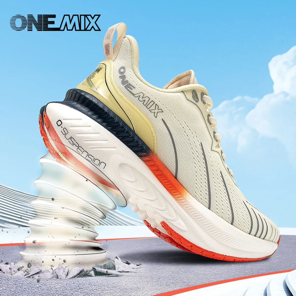 „ONEMIX“ nauji amortizuojantys bėgimo bateliai vyrams, tinkami intensyviai bėgantiems, su raišteliais, sportiniai moterims, neslystantys, lauko sportiniai vyriški sportiniai bateliai
