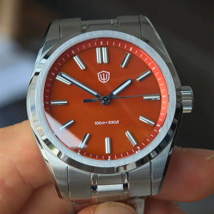 Watchdives WD0003B ‌Aventurine Dial Watch VH31 Quartz Movement Sapphire Crystal Luminous 100m Waterproof 36mm Vintage Watches