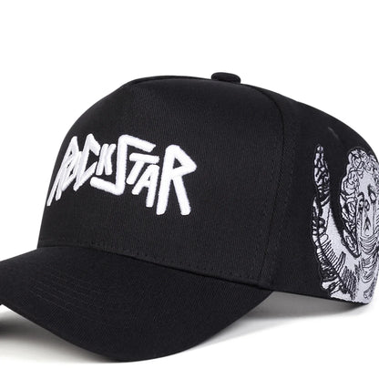 Unisex ROCKSTAR LetterEmbroidery Baseball Caps Spring Autumn Outdoor Adjustable Casual Hats Sunscreen Hat Sports Cap
