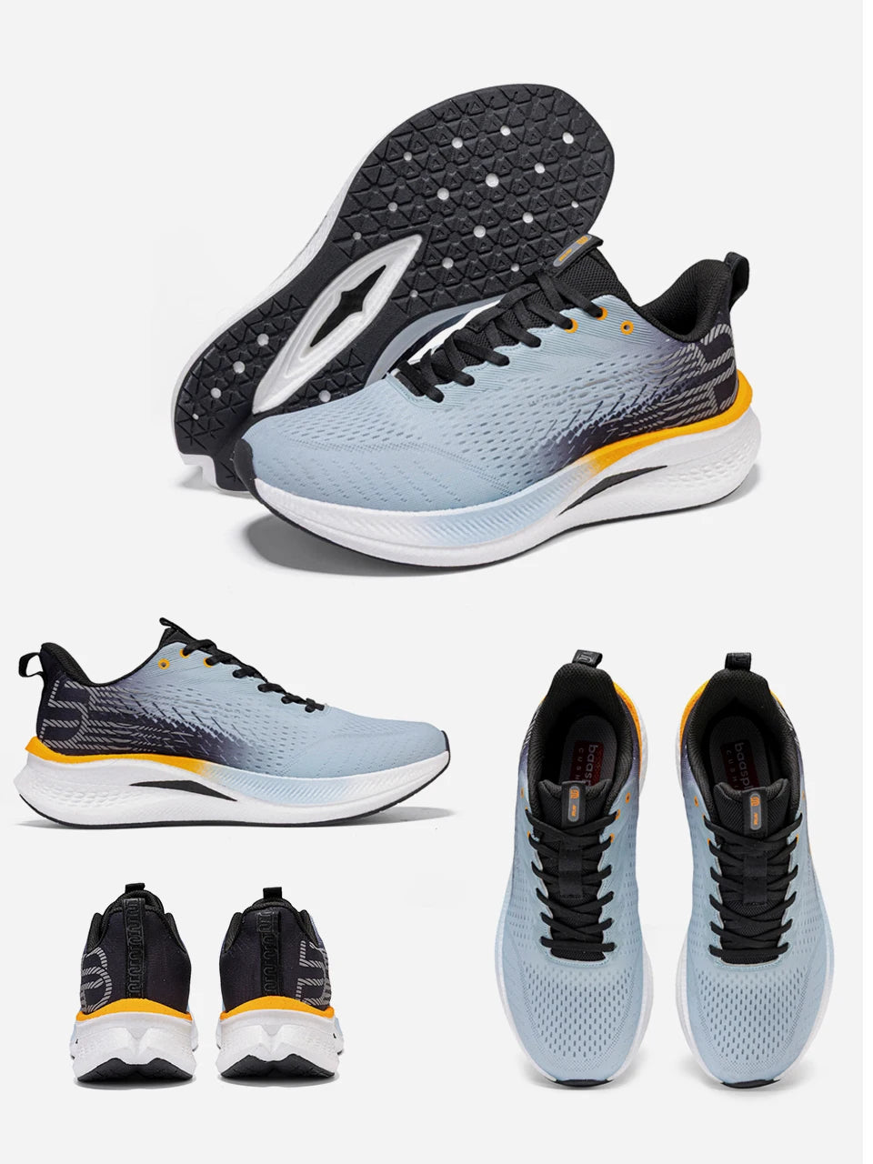 Baasploa løbesko til mænd, professionelle træningssko til kvinder, med kulfiberplade, åndbare sneakers i mesh, lette unisex-sportssko til mænd